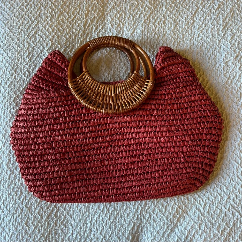 Vintage Straw Bag - Picture 1 of 3